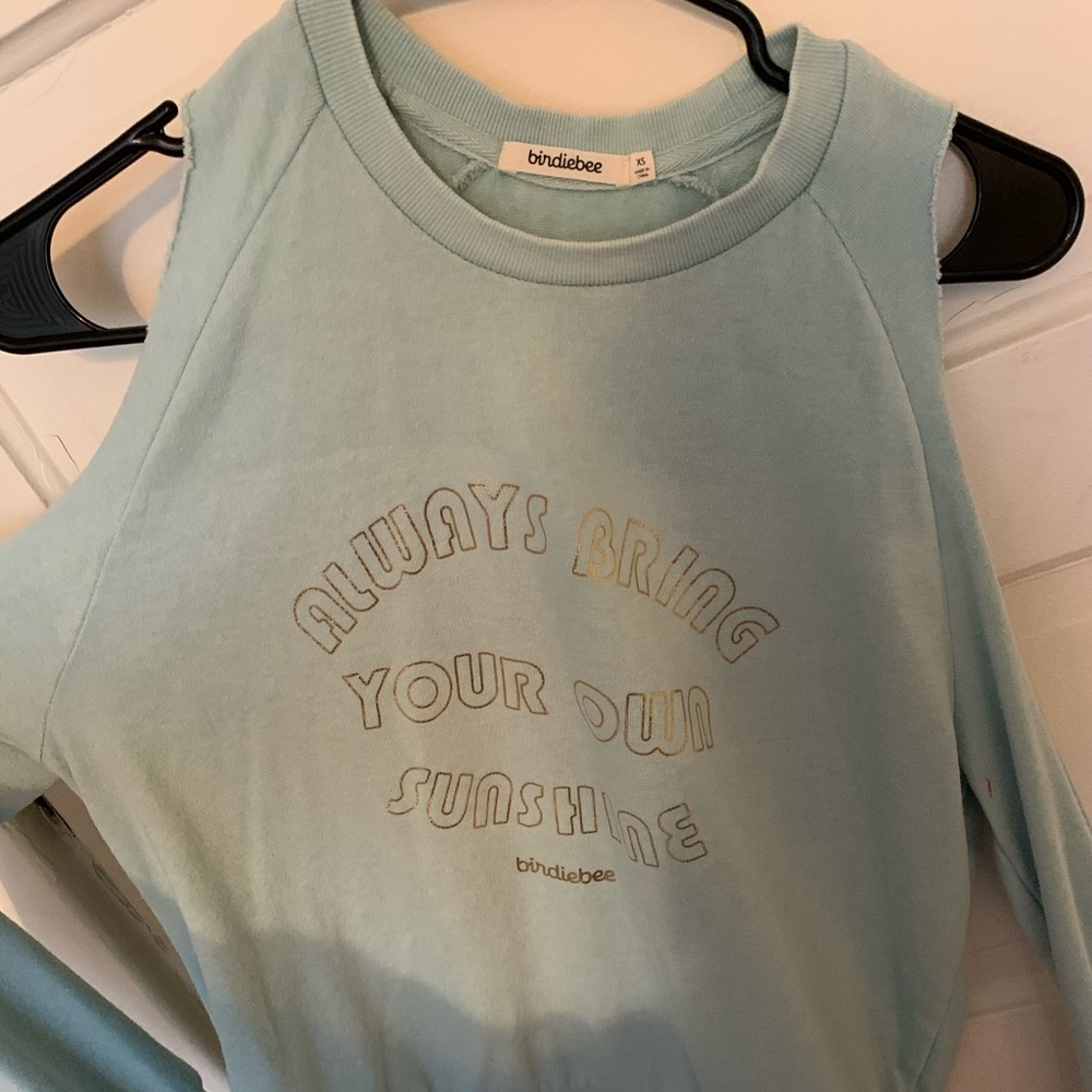 Birdiebee cold shoulder sweater